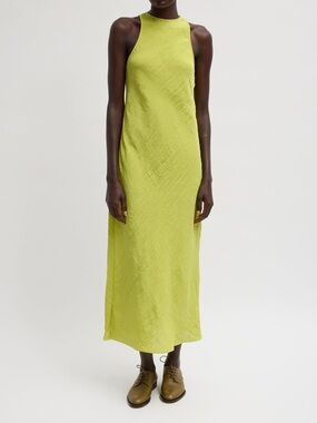 NWOT*Tibi The Crinkle Slip Midi Bias Dress - US 4